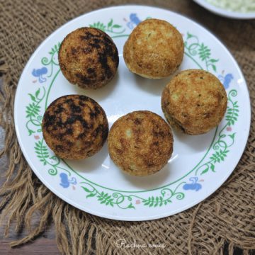 Receta fácil de Paniyaram | Deliciosa Receta Paddu (Receta Paso a Paso)