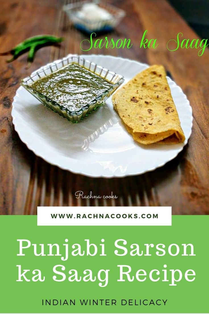 Receta Punjabi Sarson Ka Saag (Receta paso a paso + vídeo)