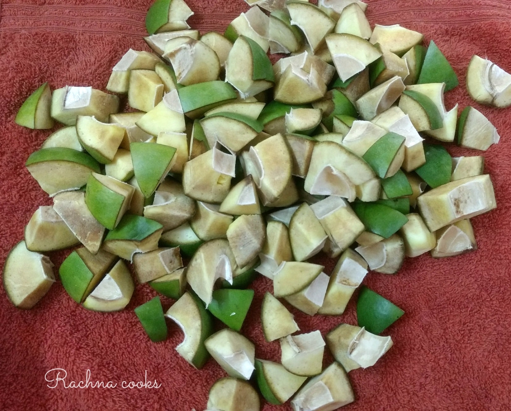 Receta de encurtidos de mango picantes estilo Andhra | Receta Avakaya (paso a paso)