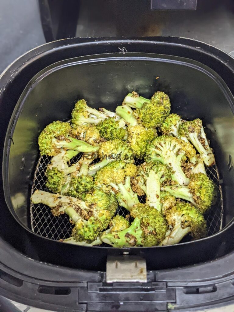 Brócoli de la freidora de aire caliente