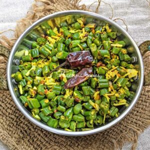Frijoles Poriyal | Beans Palya (Judías verdes revueltas con coco)