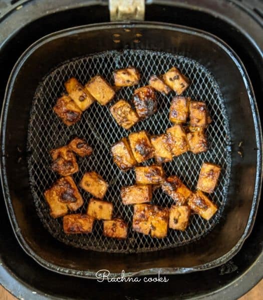 Receta de tofu crujiente | Tofu teriyaki de la freidora de aire caliente
