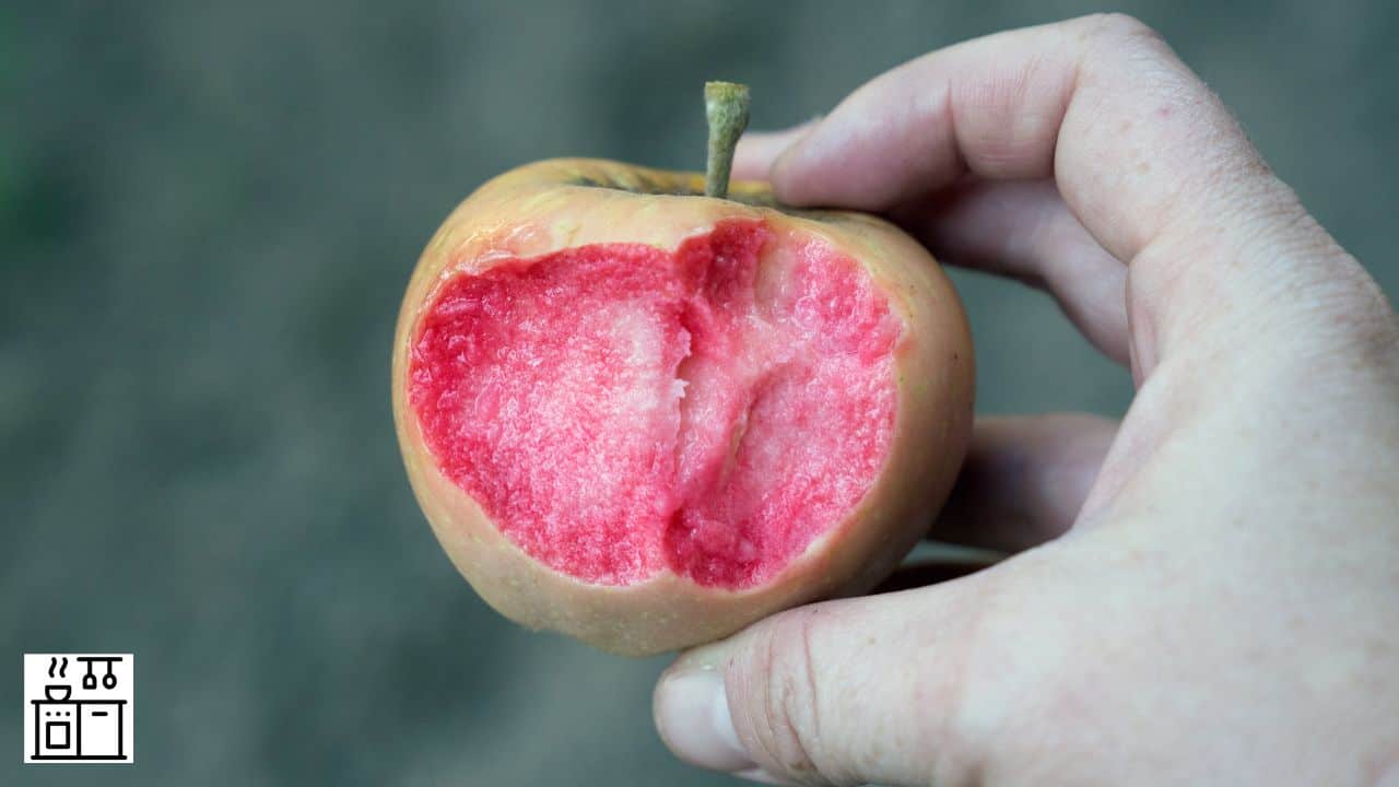 12 variedades de manzanas comunes que son rojas por dentro