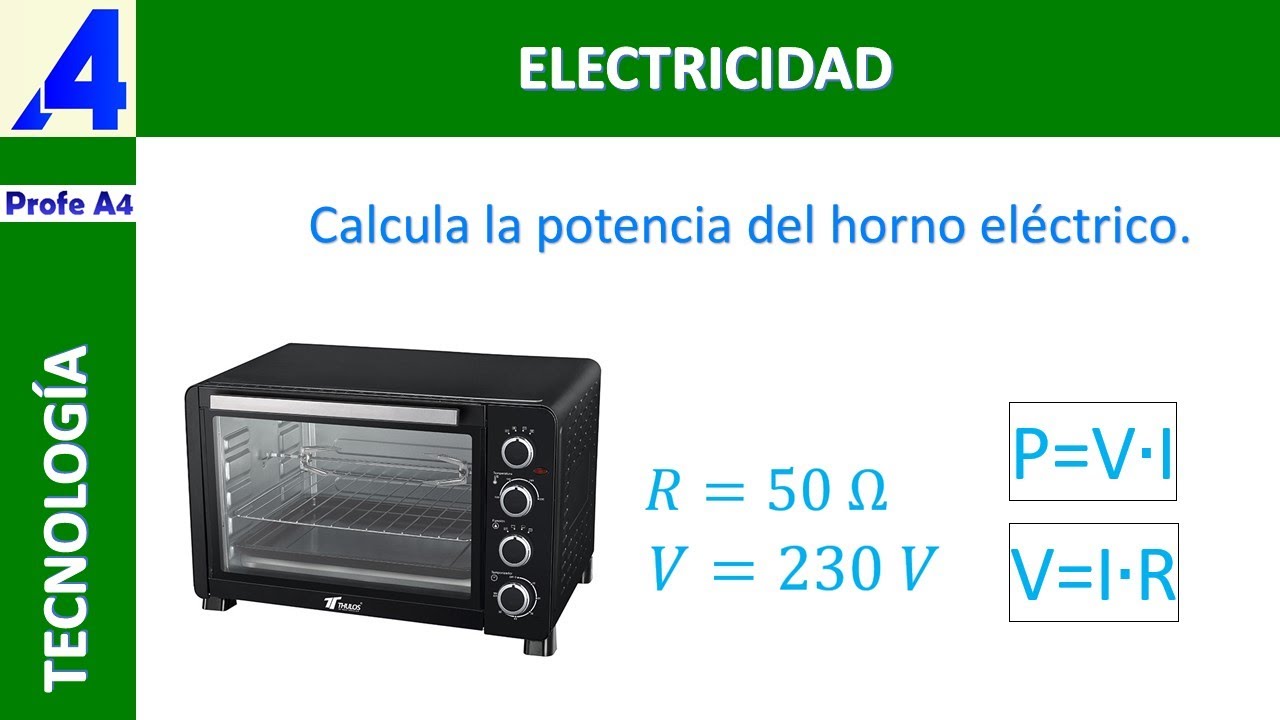 ¿Cuántos amperios consume un horno eléctrico? (¡Ecuación SIMPLE explicada!)