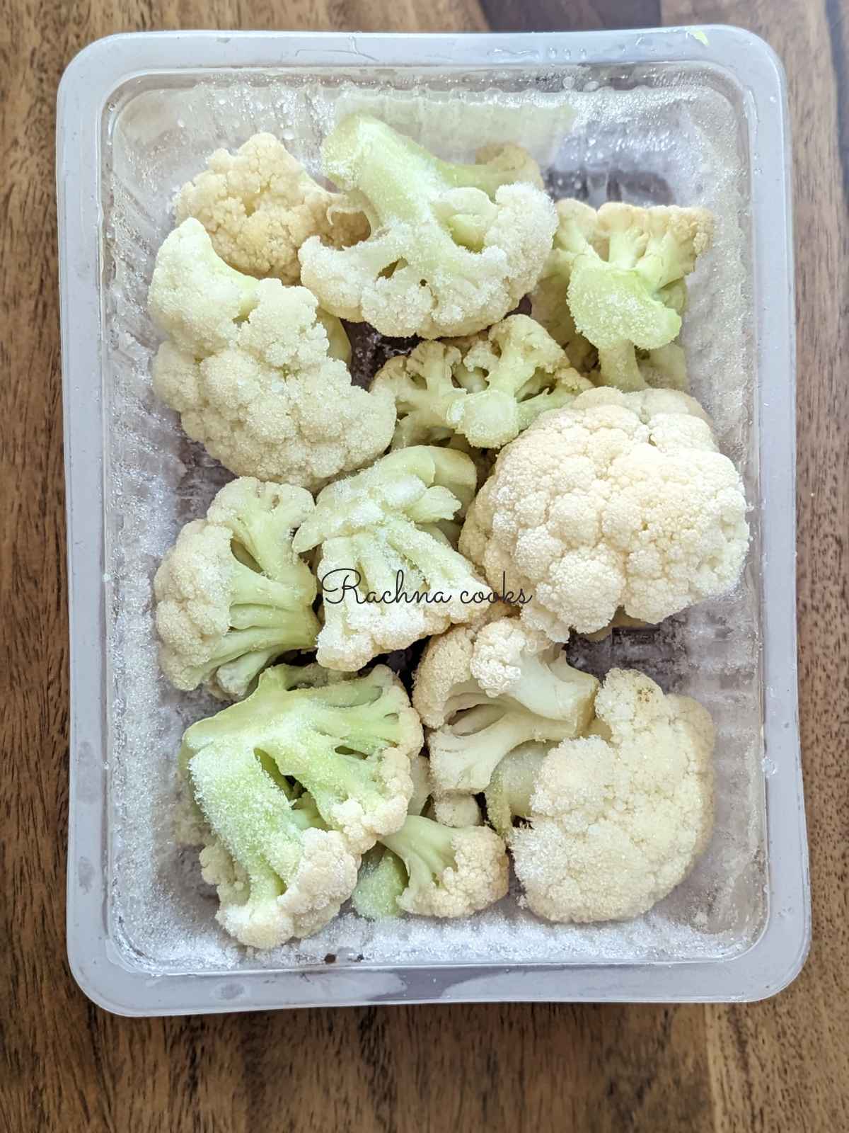 Coliflor congelada Air Fryer