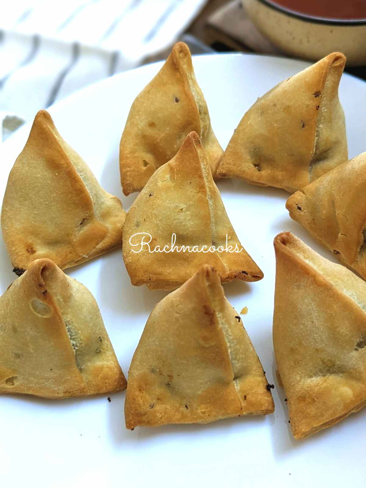 Freidora de aire Samosa congelada