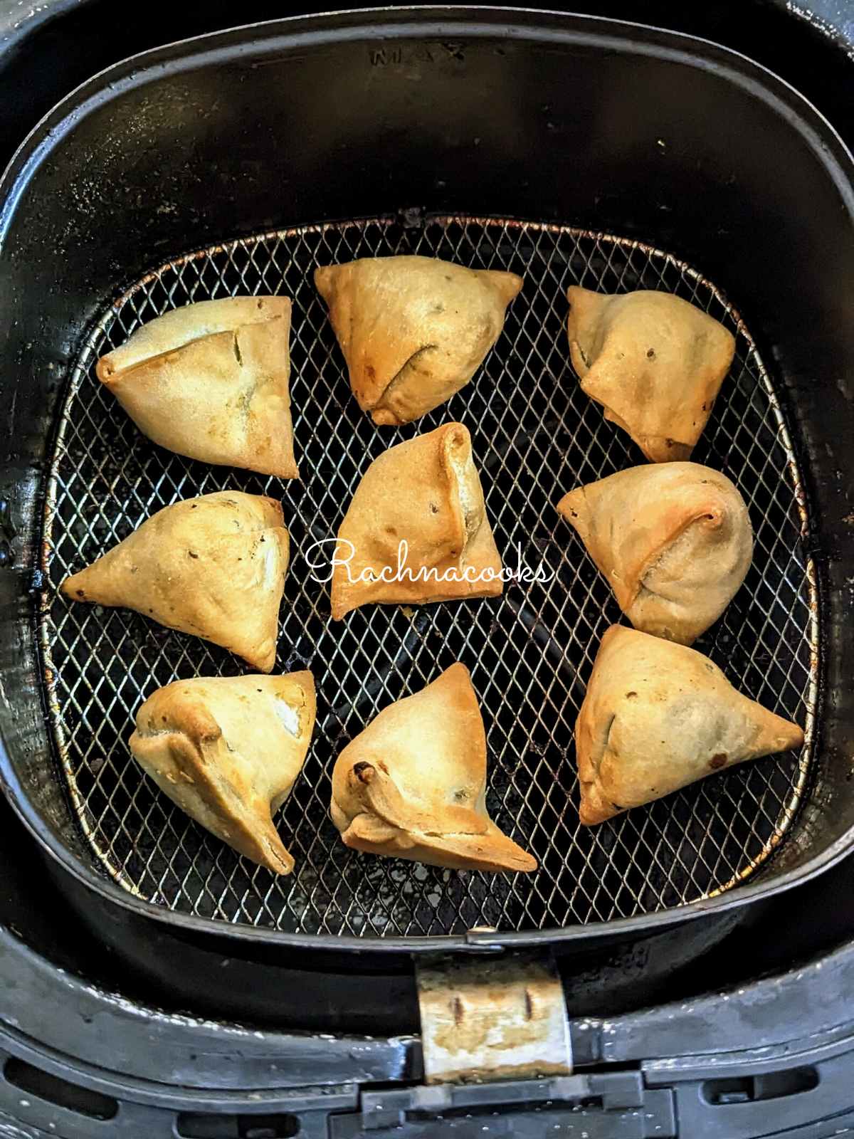 Freidora de aire Samosa congelada