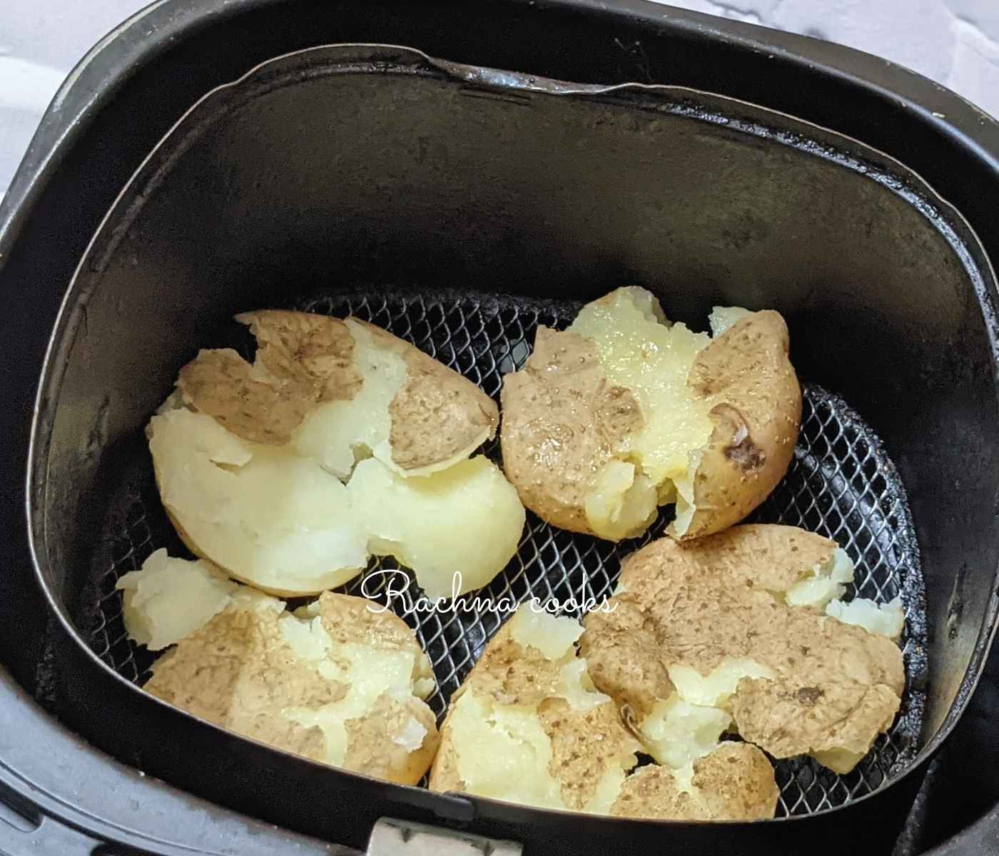 Puré de patatas de la freidora de aire caliente