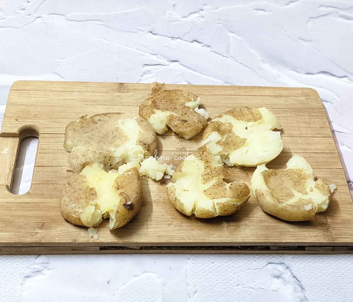 Puré de patatas de la freidora de aire caliente