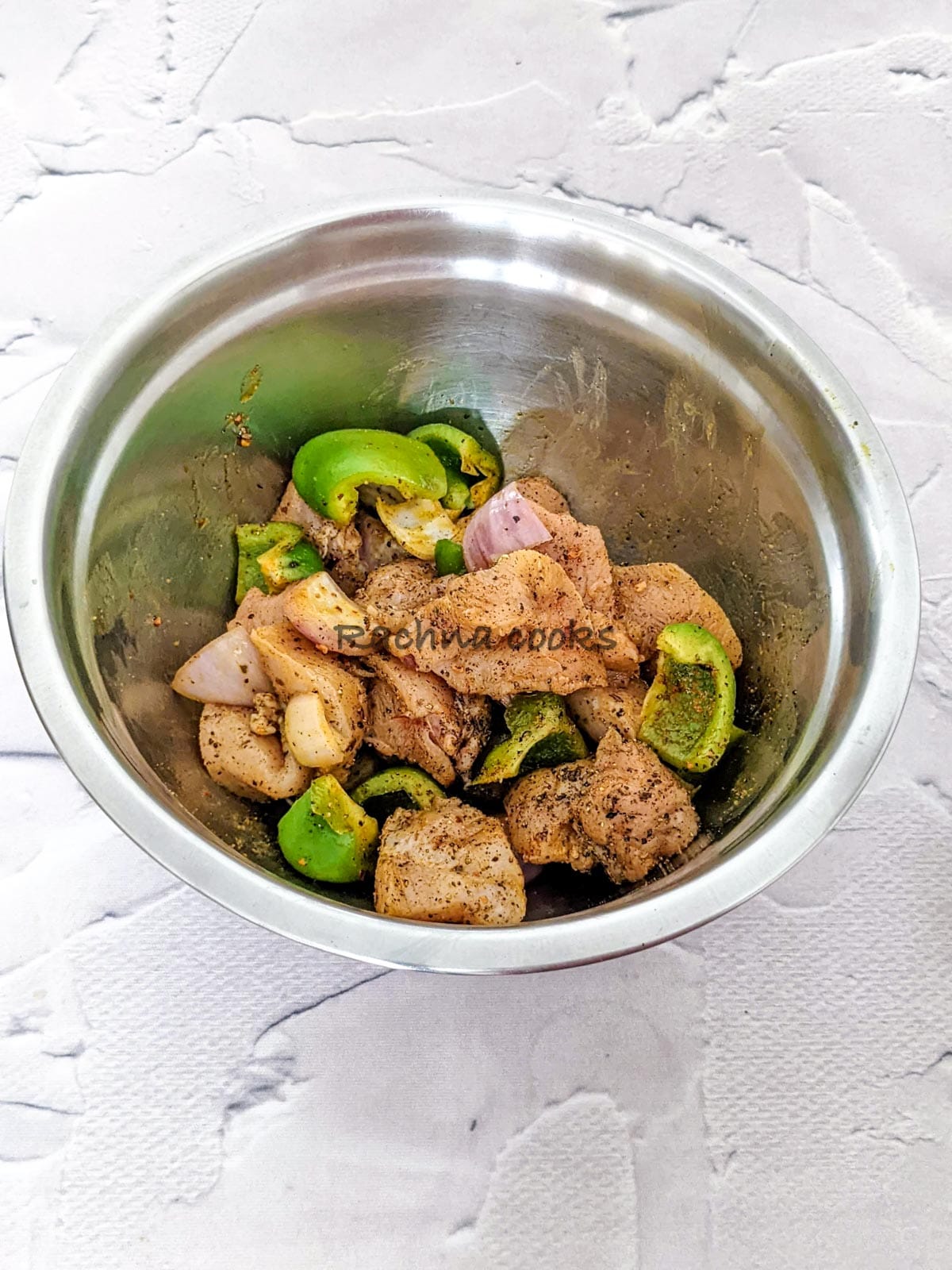 Brochetas de pollo de la freidora de aire caliente