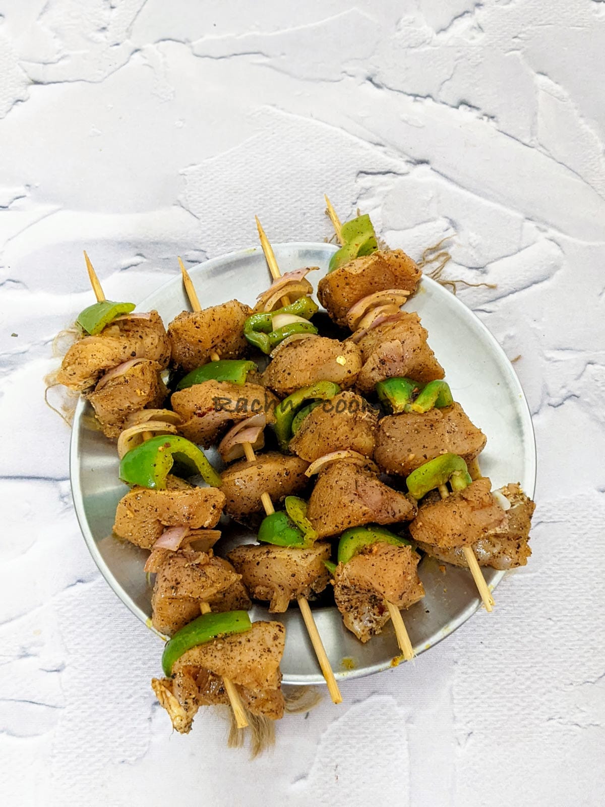 Brochetas de pollo de la freidora de aire caliente