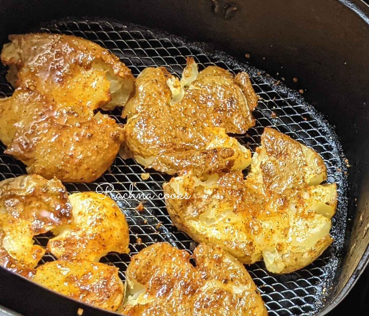 Puré de patatas de la freidora de aire caliente