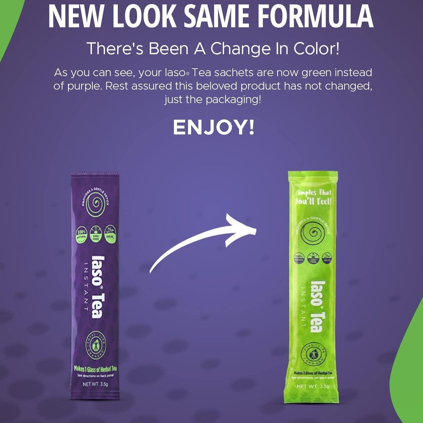 TLC IASO Té de hierbas desintoxicante natural - 25 unidades - Fecha de caducidad el...