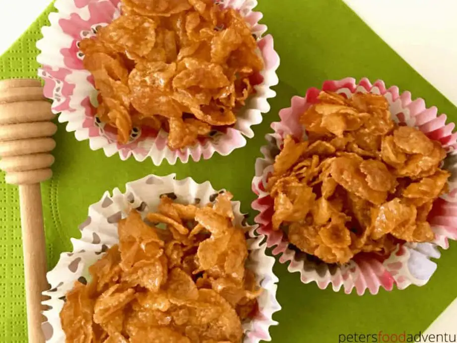 Honey Joys - Pastelitos de copos de maíz - Peter's Food Adventures