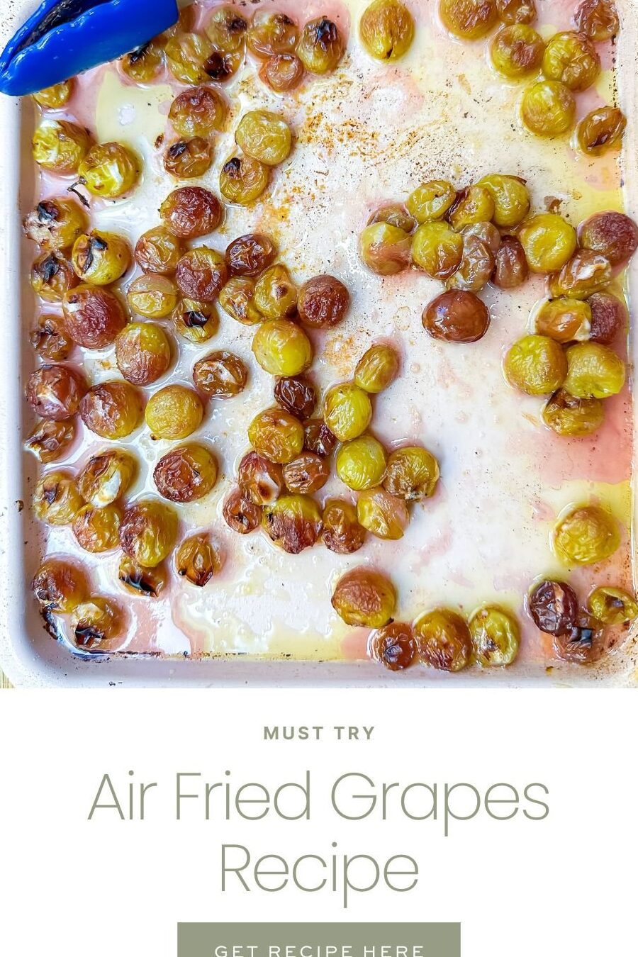 Receta de uvas fritas al aire