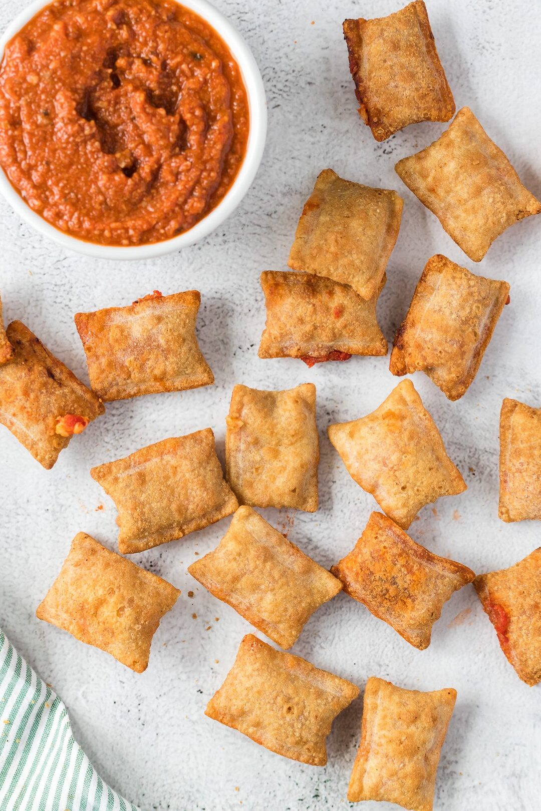 Rollos de pizza para freidora de aire