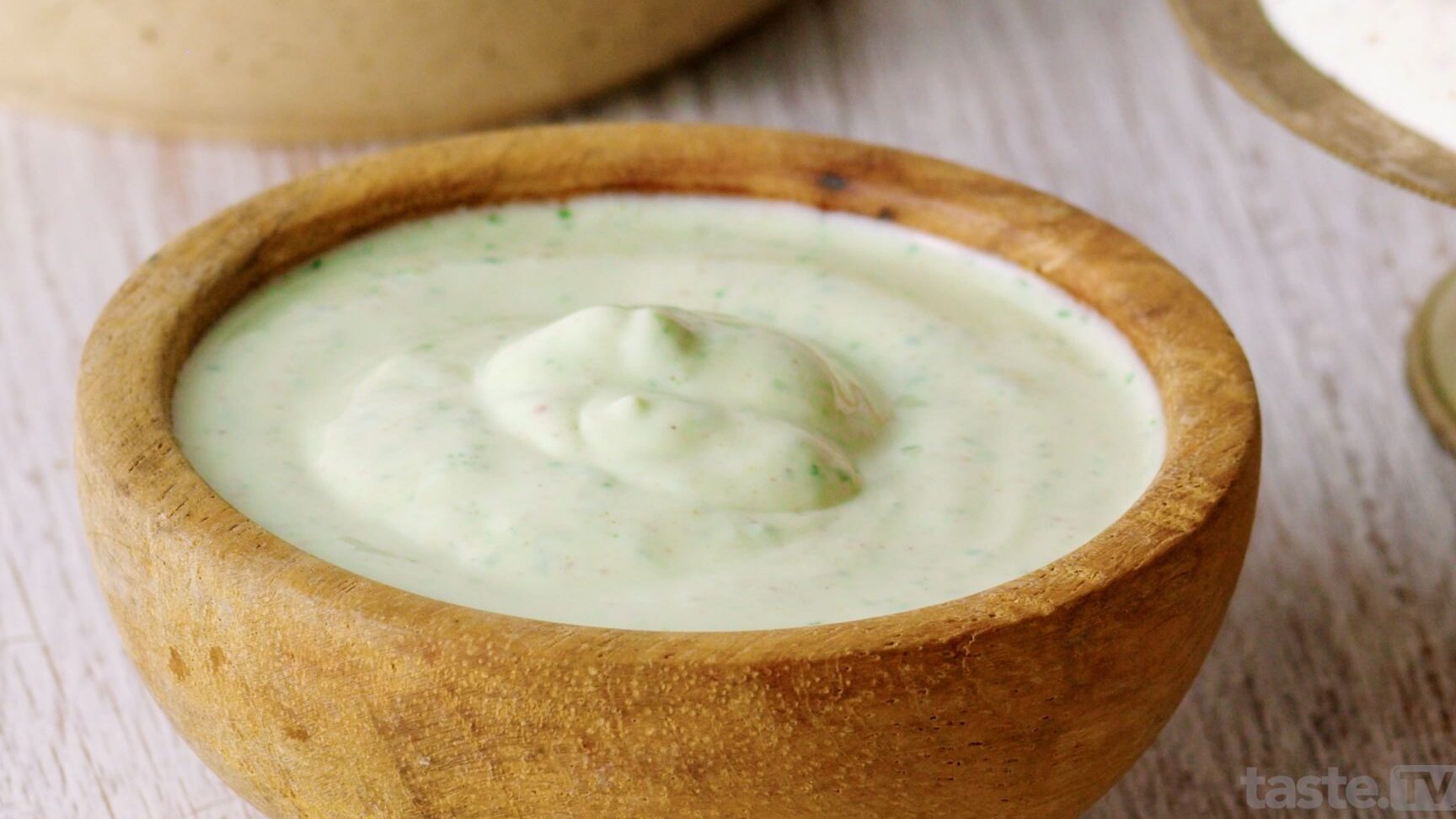 Receta india de salsa de yogur y menta