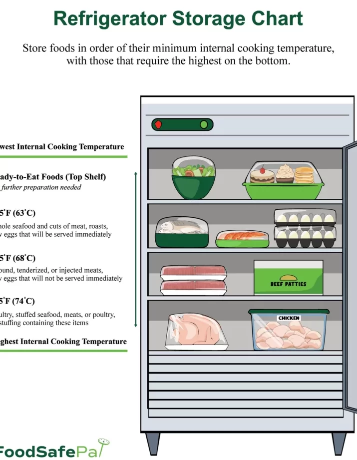 Almacenamiento adecuado en el frigorífico para la seguridad alimentaria – FoodSafePal®